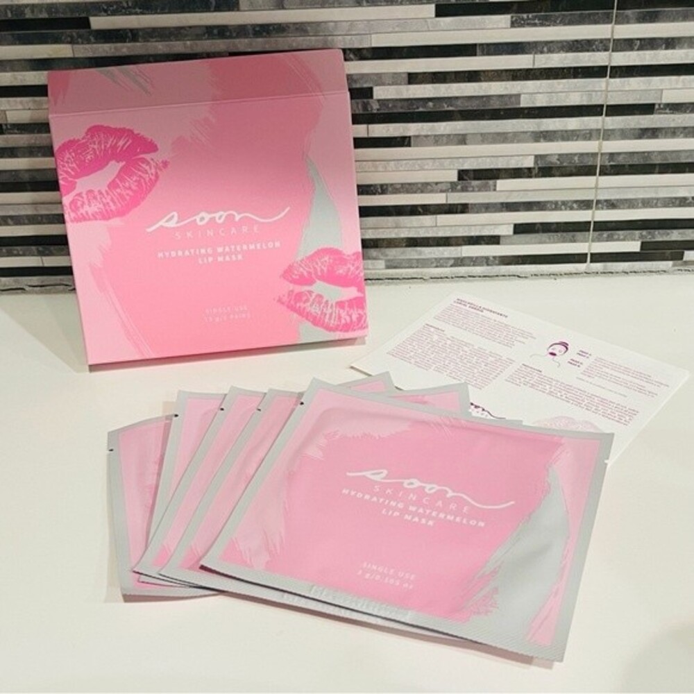 Soon Skincare Hydrating Watermelon Lip Mask 5 pack Korean Clean Skincare